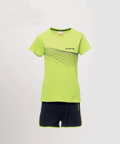 Pigiama Donna Corto in Cotone Estivo Mezza Manica LOTTO LP5196