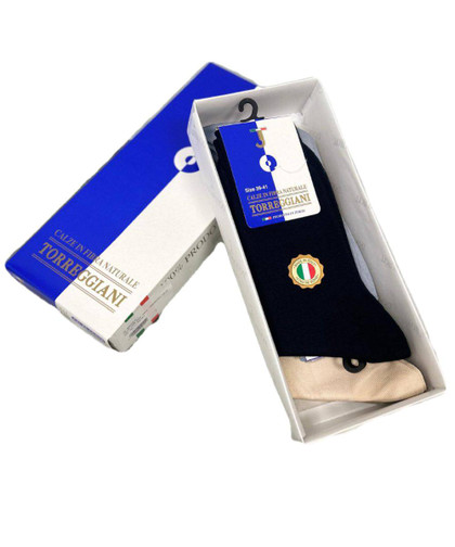6 paia Calza Corta Uomo in filo di scozia 242 Torreggiani Made in Italy