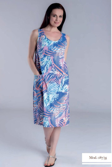 Abito Vestaglietta Donna 100% Cotone AERTRE – Eleganza e Comfort Made in Italy 087