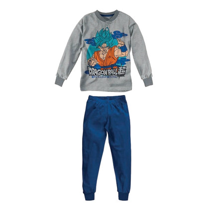 Pigiama bambino serafino lungo in cotone interlock DB40M4411 DRAGON BALL CARTOON