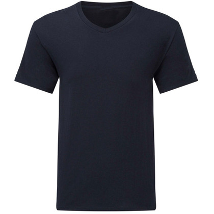 Maglia mezza manica uomo scollo a V in cotone bielastico Lotto LT1011