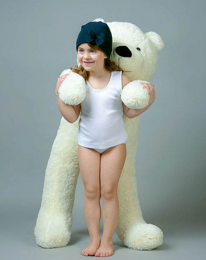 Canottiera Bambina in Cotone Invernale spalla larga VL311B Bimbissimi