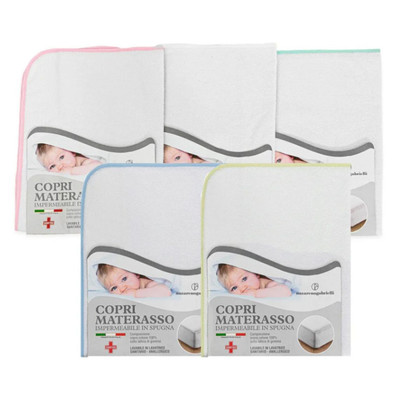 Coprimaterasso Culla Gommato Nazareno Gabrielli Made in Italy - 70x100 cm