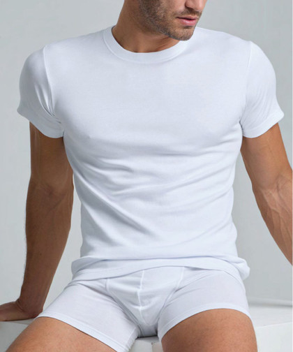 Maglia mezza manica uomo girocollo in cotone LT1114 LOTTO