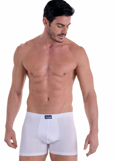 4 Boxer uomo in cotone elasticizzato elastico interno 573B TG.8/10 NAVIGARE