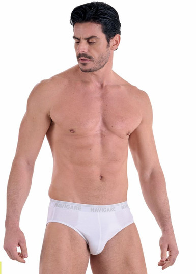 Navigare (4 pezzi) Slip uomo Taglie forti in cotone elasticizzato 574EB