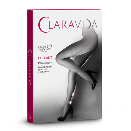 Claravida Collant Donna preventivo liscio Compressione Graduata 140 Denari 18-20 mmHg
