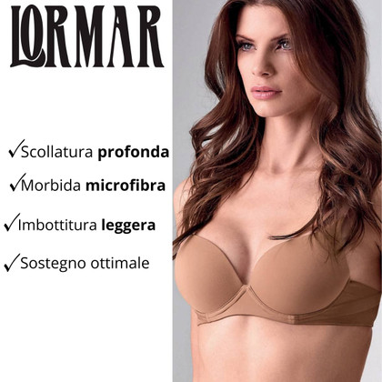 Reggiseno microfibra con imbottitura PLUNGE EXTRA 1907 LORMAR
