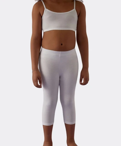 Jadea Leggings Capri Bambina e Ragazza fresco cotone elasticizzato 285
