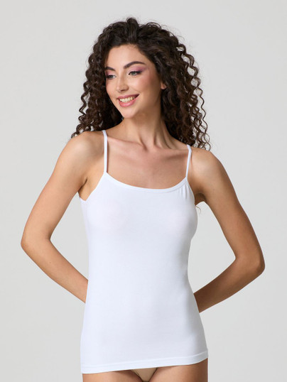 Jadea 4179 Top Canotta Donna in Cotone Modal con Spalline Sottili