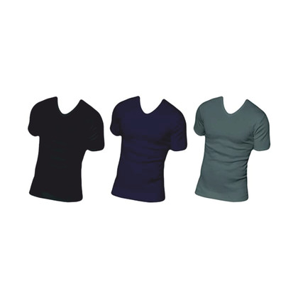 Nottingham Maglia Intima Uomo Mezza Manica Scollo a V in Cotone Pettinato Tv6103