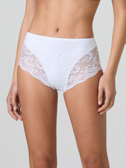 Jadea (6 Pezzi) Slip Donna Vita Alta effetto Pancerina in Pizzo e Cotone Modal 792