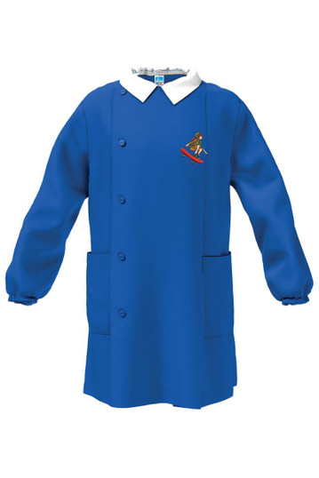 Grembiule bambino elementare con bottoni e ricamo 47GR4255 SIGGI