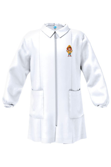 Grembiule bambino asilo con zip e ricamo 33GR4192 SIGGI Grembiule bambino asilo con zip e ricamo 33GR4192 SIGGI