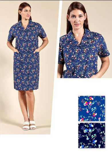 Vestaglietta abito donna mezza manica in cotone 409 Emmesse