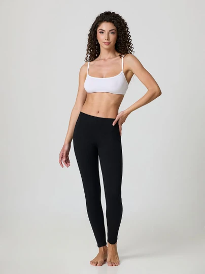 Jadea Leggings  Donna Felpato in Caldo Cotone 4367