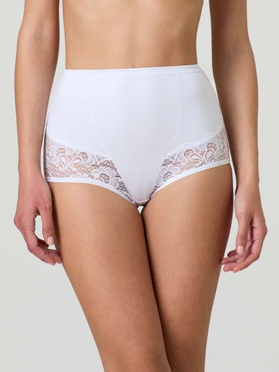 Jadea (6 Pezzi) Slip Donna Culotte con Inserto in Pizzo in Cotone Elasticizzato 06