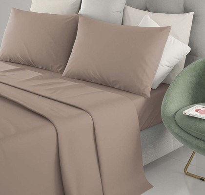 Lenzuola tinta unita matrimoniale 2piazze Made in Italy Marta IRGE