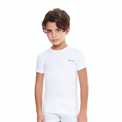 3 Pezzi Maglia Bambino in Cotone Leggero Mezza Manica Enrico Coveri ET4000