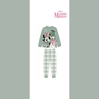 Pigiama bambina lungo in cotone invernale MINNIE 1767