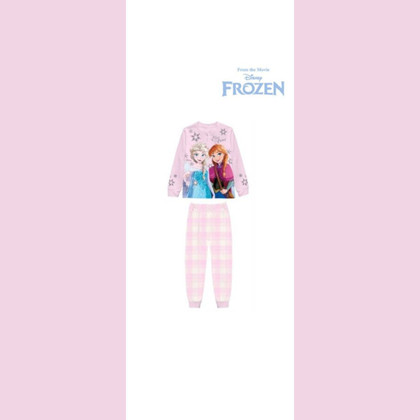 Pigiama bambina lungo in cotone invernale FROZEN 1788