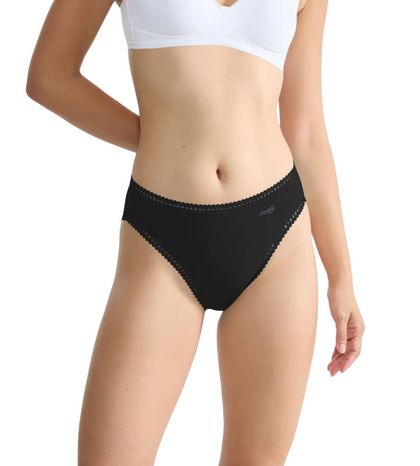 3pz Slip midi donna in cotone,inserti in pizzo elasticizzatoGoCrushHighLegSLOGGI