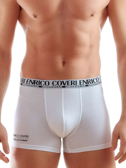 Enrico Coveri EB1500 Boxer Uomo Cotone Bielastico - 6 Pezzi