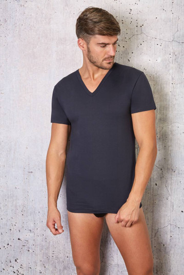 Maglia Uomo Mezza Manica scollo a V in Cotone Interlock 642 ESSE SPERONI