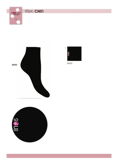 6 Paia Calza corta donna in caldo cotone CN01 SIèLEI