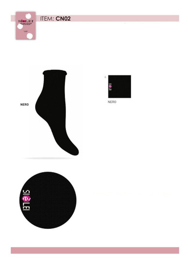 6 Paia Calza corta donna in caldo cotone CN02 SIèLEI