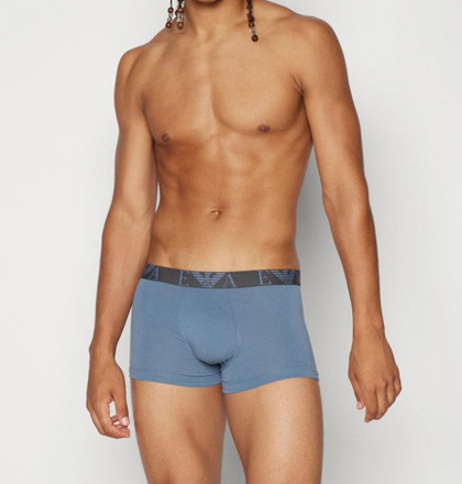 3 Boxer Uomo in Cotone Stretch con Vita Elastica Logata Emporio Armani
