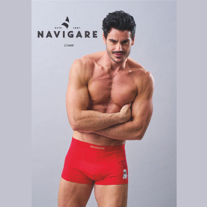 6 Boxer Uomo Christmas in cotone elasticizzato NAVIGARE