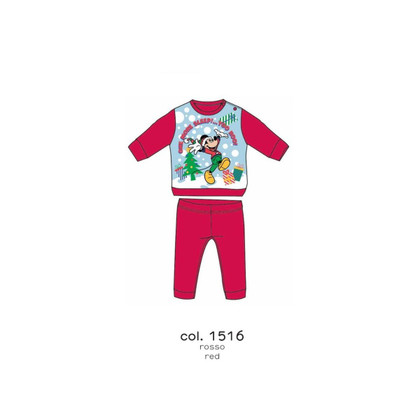 Pigiama Natalizio neonato/a in cotone felpato WI 4282 ELLEPI