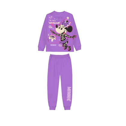 Pigiama bambina Halloween in caldo cotone interlock DY50A3660 MINNIE