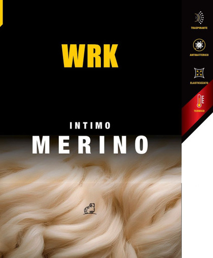 Maglia uomo manica lunga in Lana Merino elasticizzata WRK403
