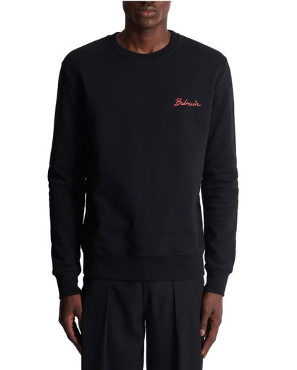 Felpa Uomo in cotone con stampa kiss Balmain DHJQ040