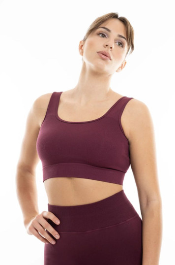Bellissima Top Donna Fitness Scrunch in microfibra