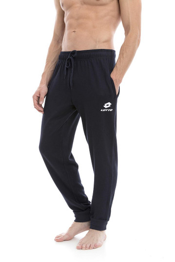 Lotto Pantalone Tuta Uomo in Cotone Leggero con Logo - Art. LA1102