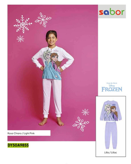 Pigiama bambina lungo in cotone estivo DY50A9855 FROZEN