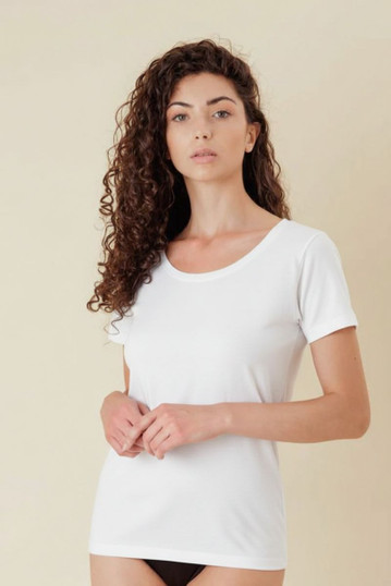 Speedy Line Maglia Donna Mezza Manica Caldo Cotone OP11