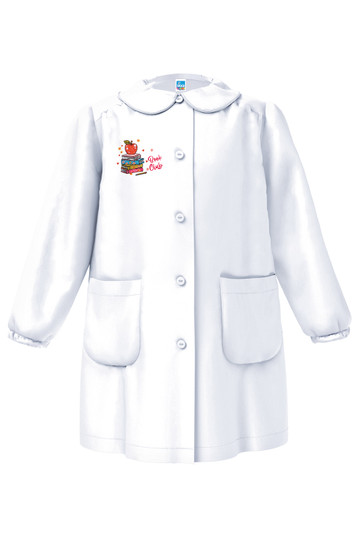 Siggi 33GR4365 Grembiule Scuola Elementare Bambina Blu Con Bottoni Frontali