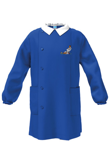 Siggi 33GR4391 Grembiule Scuola Elementare Bambino Blu Con Bottoni Laterali