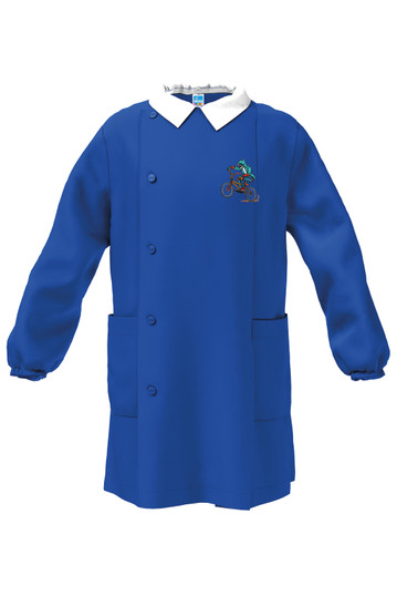 Siggi 47GR4407 Grembiule Scuola Elementare Bambino Blu Con Bottoni Laterali