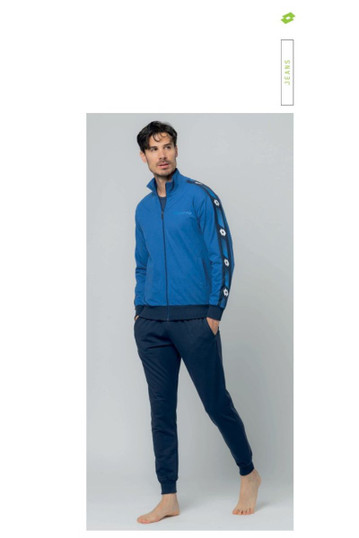 Tuta uomo full zip in cotone leggero  estivo LA1077 LOTTO
