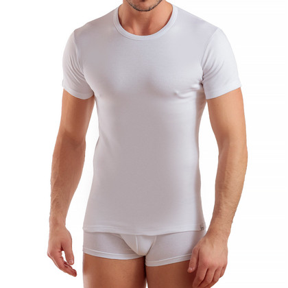 Enrico Coveri ET1200 Maglia Uomo Girocollo Manica Corta Caldo Cotone - 3 Pz