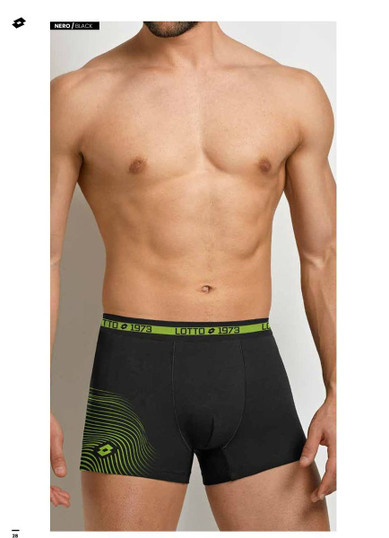 6 Boxer Uomo Moda in Cotone Elasticizzato LB1359 LOTTO