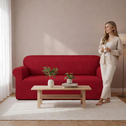 Copridivano 3Posti Tessuto Super Elastico Antipiega Anti Macchie Made in Italy Buccia di Mela Linea Mixo