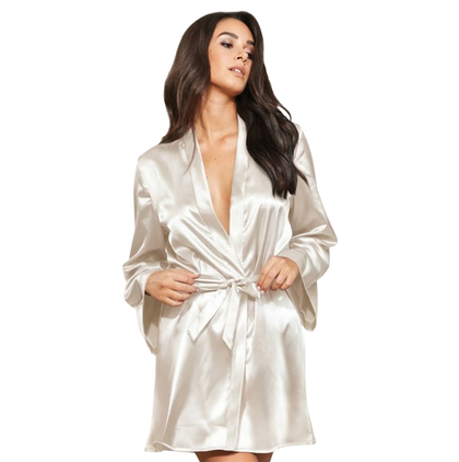 Kimono in raso lunghezza ginocchio RS758 KISSIMO