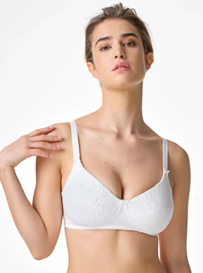 Spiman 331 Reggiseno Imbottito Senza Ferretto in Cotone Elasticizzato