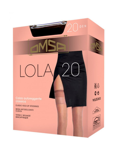 OMSA (5 paia) Autoreggenti Donna 20 Denari Lola